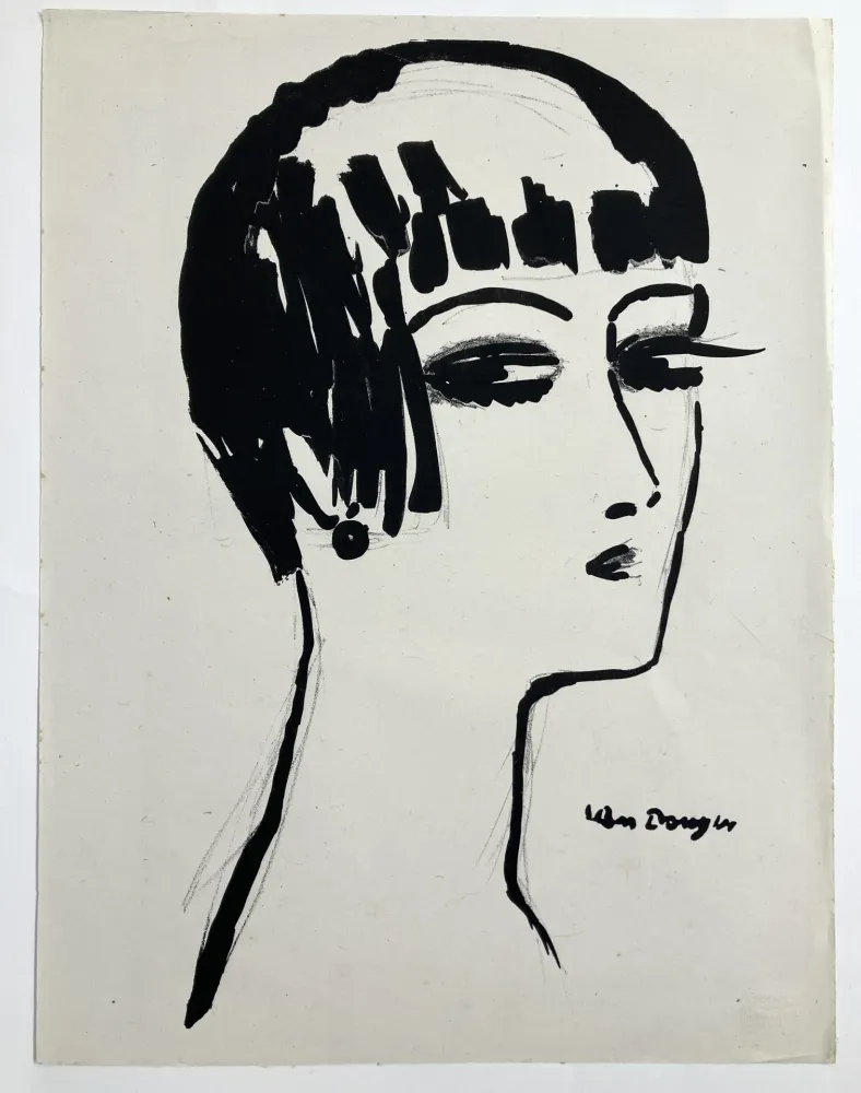 リトグラフ Van Dongen - Les cheveux courts , 1926