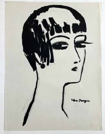 リトグラフ Van Dongen - Les cheveux courts , 1926