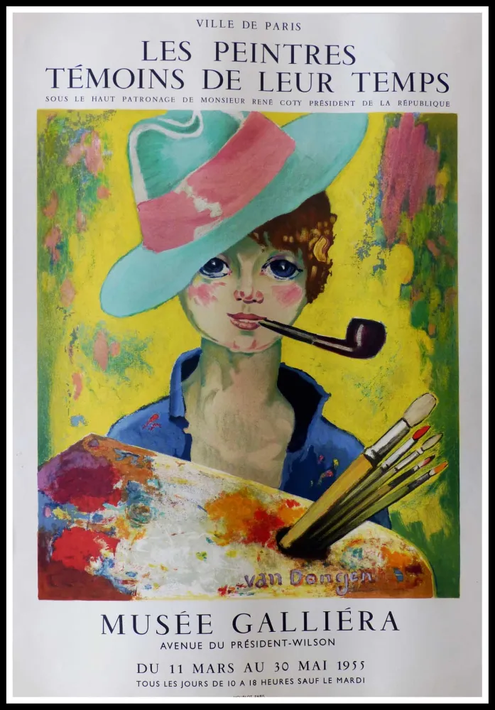 リトグラフ Van Dongen - LES PEINTRES TEMOINS DE LEUR TEMPS MUSEE GALLIERA