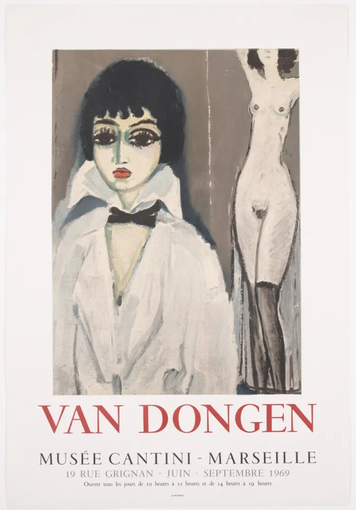 リトグラフ Van Dongen - Marcele Leoni with nude