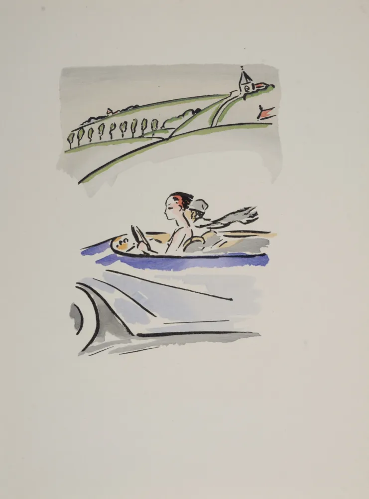 ステンシル Van Dongen - Motoring Through the Countryside