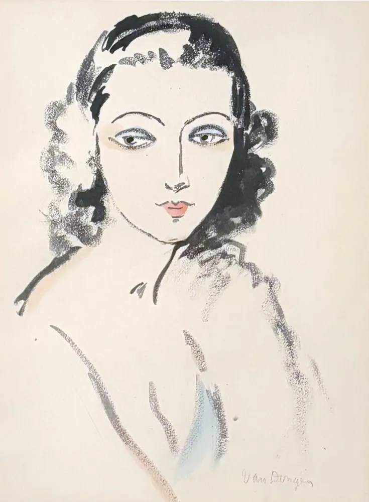 ステンシル Van Dongen - Portrait de Femme