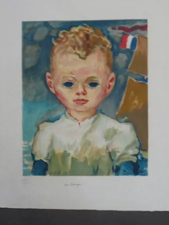 リトグラフ Van Dongen - Portrait d'enfant
