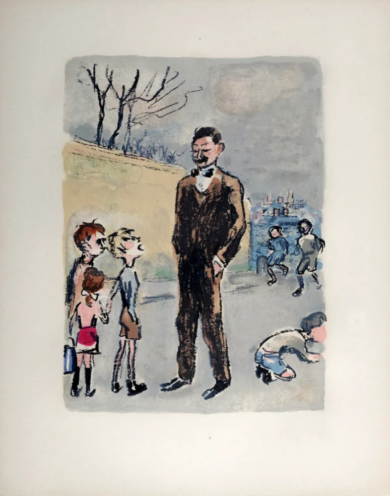 リトグラフ Van Dongen - Poulbot, l’ami des gosses, 1949