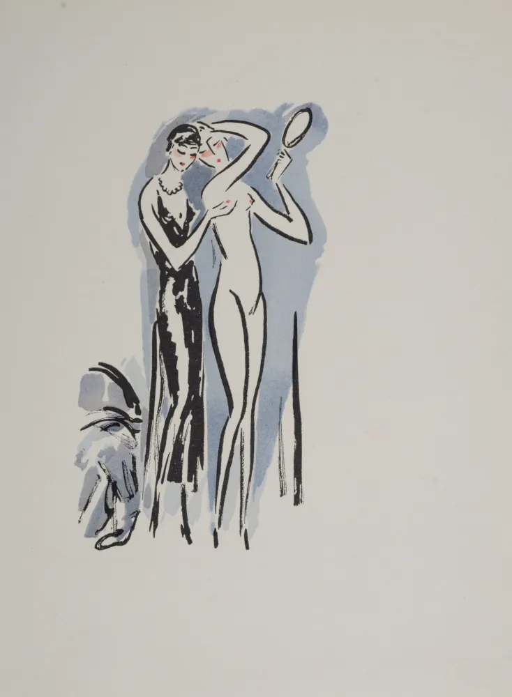 ステンシル Van Dongen - Two Women with Mirror