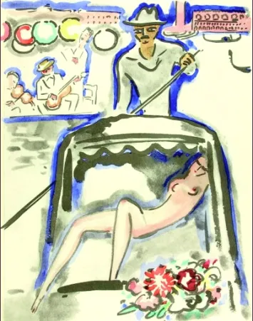 ステンシル Van Dongen - Venise- Gondola