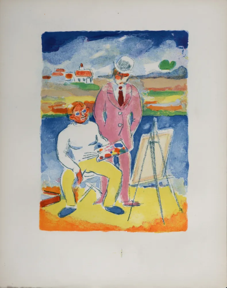 リトグラフ Van Dongen - Vlaminck et Derain à Chatou, 1949
