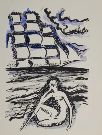 ステンシル Van Dongen - Woman Waiting For Ship