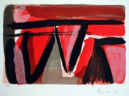 リトグラフ Van Velde - Braises