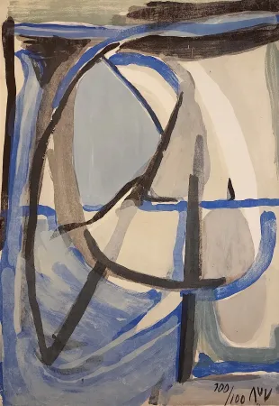 リトグラフ Van Velde - Clarté