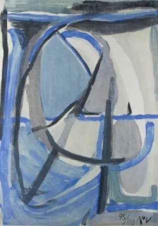 リトグラフ Van Velde - Clarté