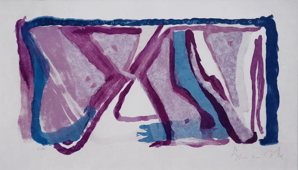 リトグラフ Van Velde - Composition 170