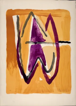 リトグラフ Van Velde - Composition, 1976 - Hand-signed