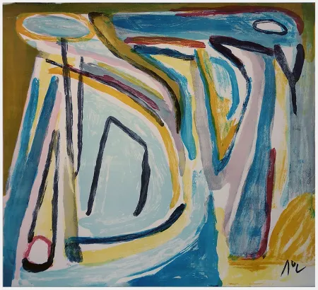 リトグラフ Van Velde - Composition