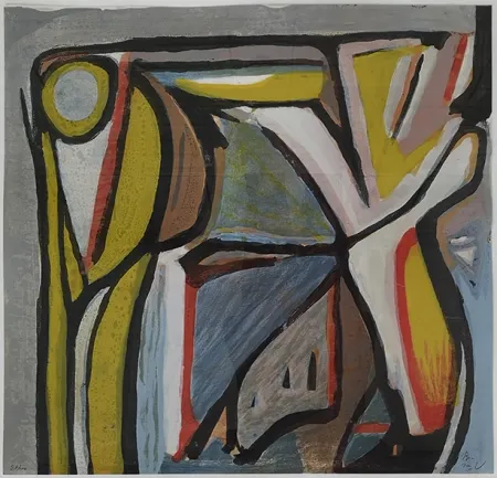 リトグラフ Van Velde - Composition