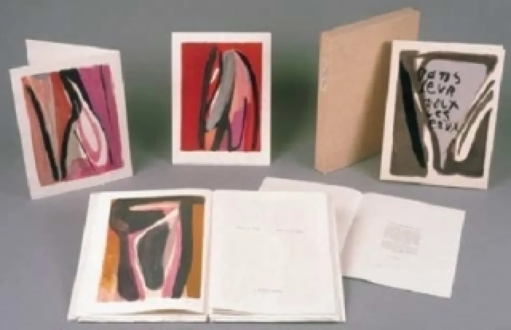 挿絵入り本 Van Velde - Dans leur voix les eaux, André Du Bouchet