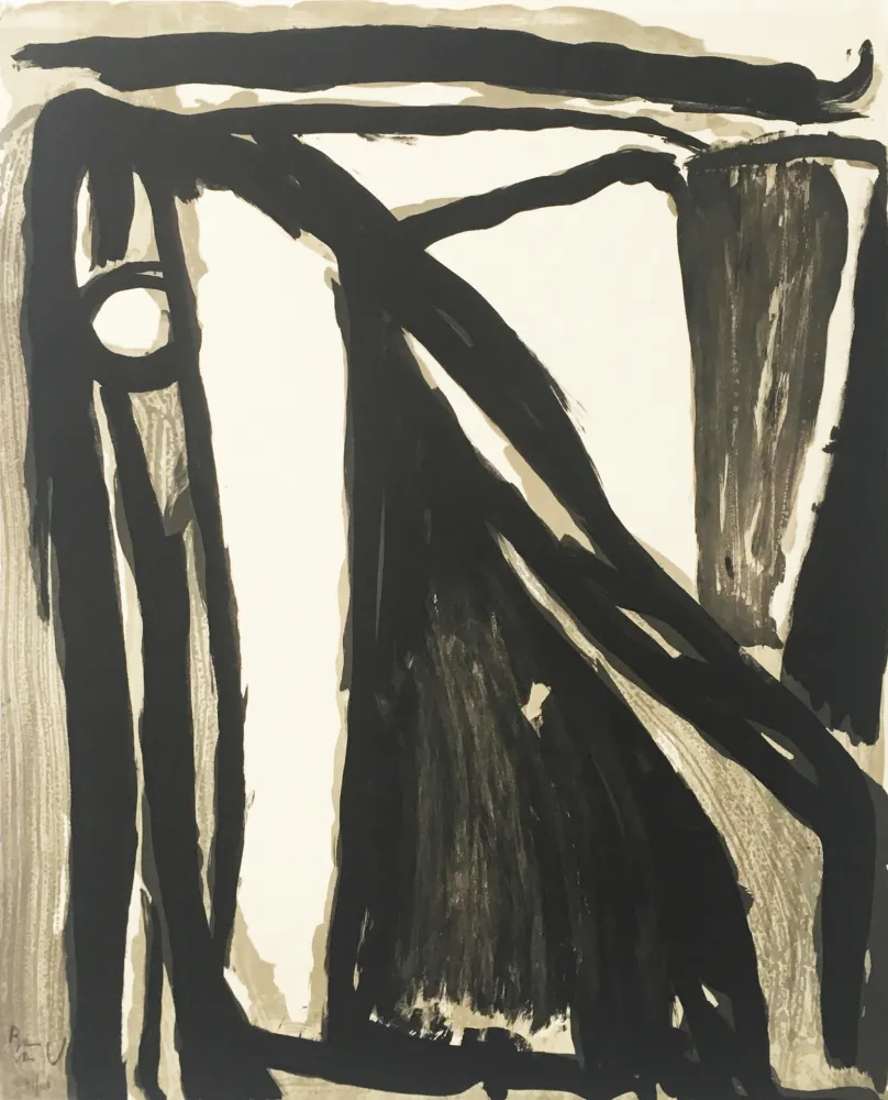 リトグラフ Van Velde - Decantement