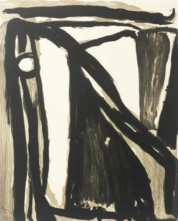 リトグラフ Van Velde - Decantement