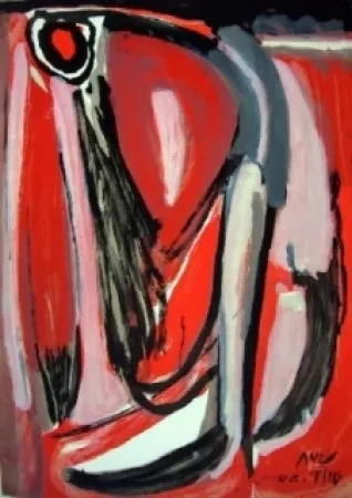 リトグラフ Van Velde - Eclatement