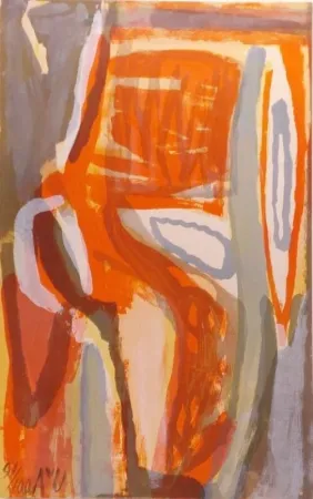 リトグラフ Van Velde - Ecoute 