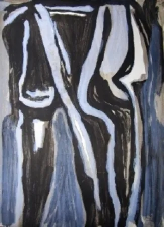 リトグラフ Van Velde - En dedans