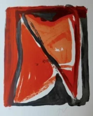 リトグラフ Van Velde - Fenêtre