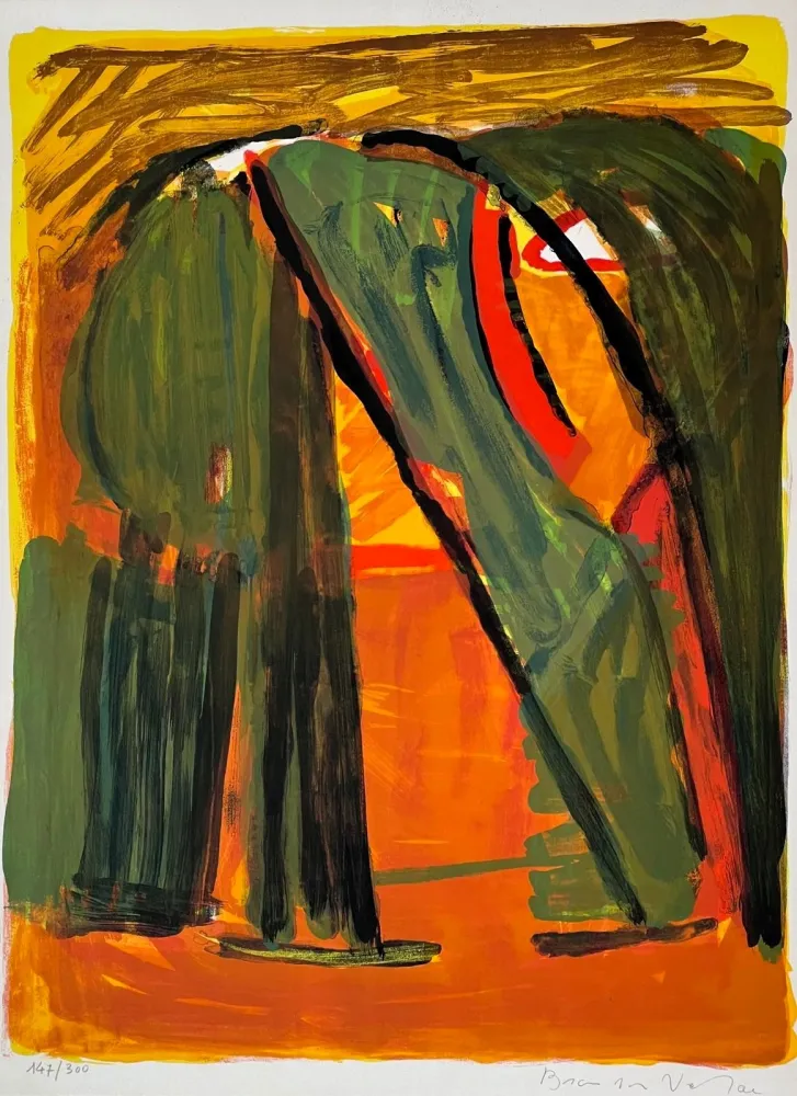 リトグラフ Van Velde - Forêt