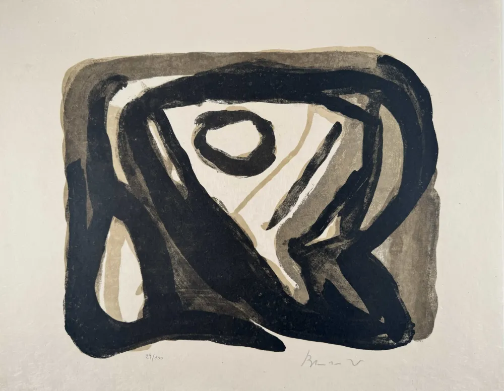 リトグラフ Van Velde - La chose 