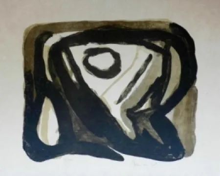 リトグラフ Van Velde - La chose