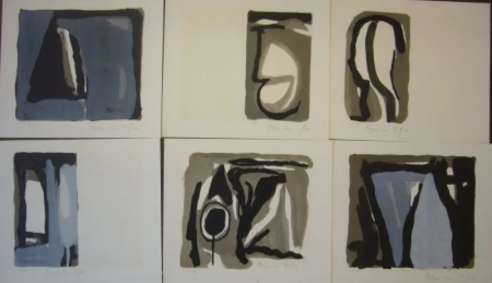 リトグラフ Van Velde - La folie du jour