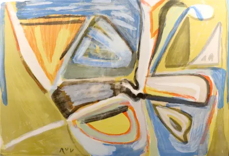 リトグラフ Van Velde - Le bonheur de Matisse (MP 386)