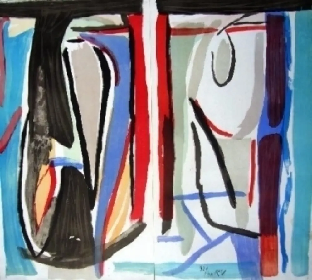 リトグラフ Van Velde - MMP 215 bis