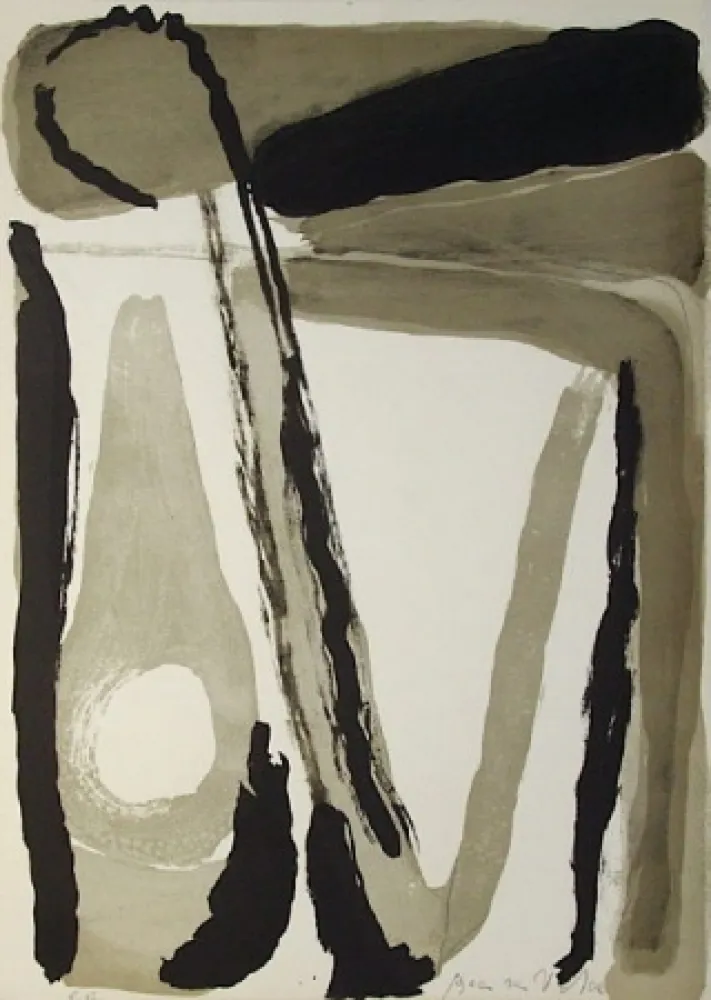 リトグラフ Van Velde - MP 098 L'unique