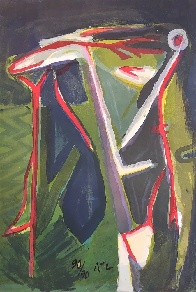 リトグラフ Van Velde - MP 152 - Glauque