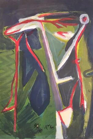 リトグラフ Van Velde - MP 152 - Glauque