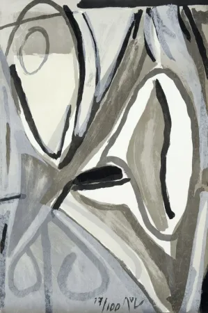 リトグラフ Van Velde - MP 153 - Jour gris