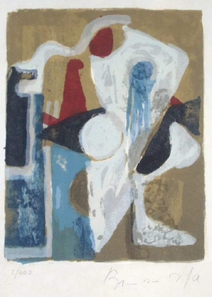 リトグラフ Van Velde - Mp 154