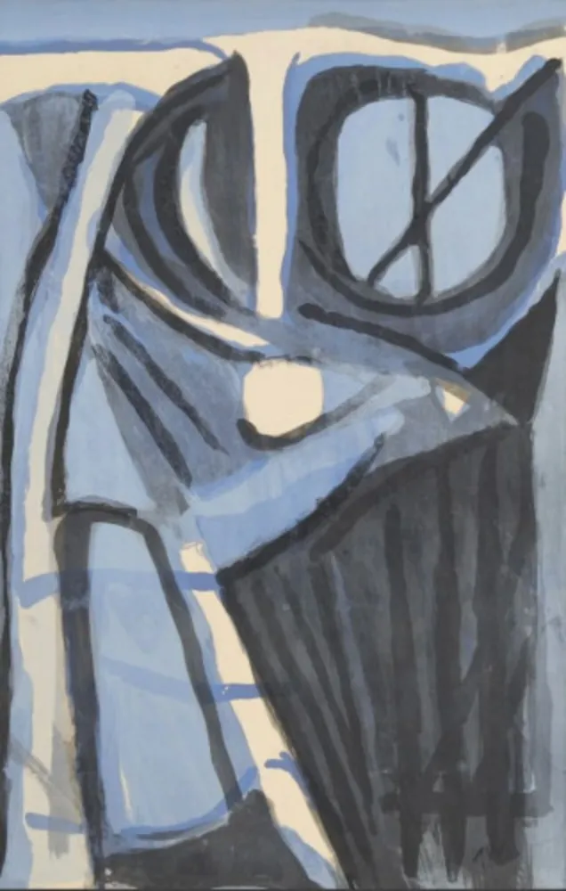 リトグラフ Van Velde - MP 166