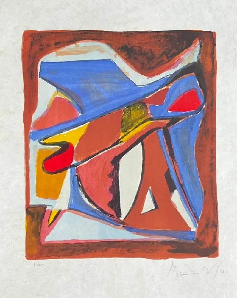 リトグラフ Van Velde - MP 184 - Envol