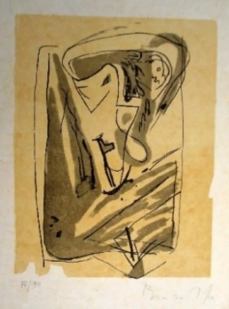 リトグラフ Van Velde - MP 185