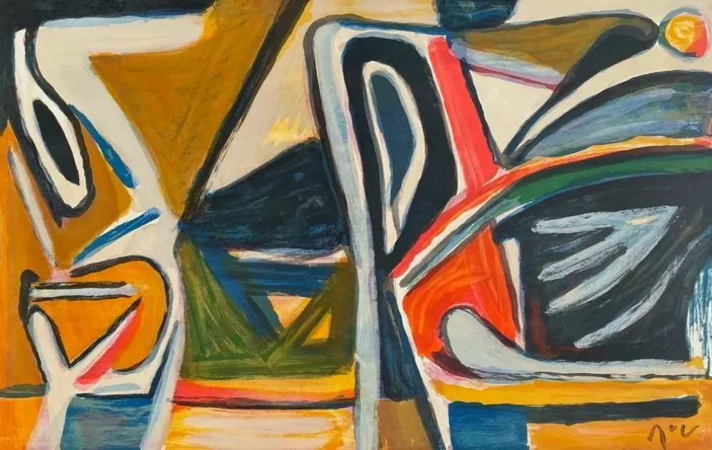 リトグラフ Van Velde - MP 387 - Exubérance