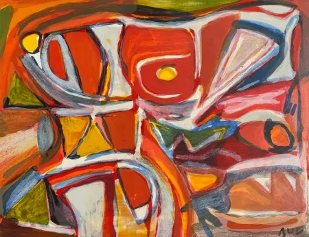 リトグラフ Van Velde - MP 389 - Embrasement