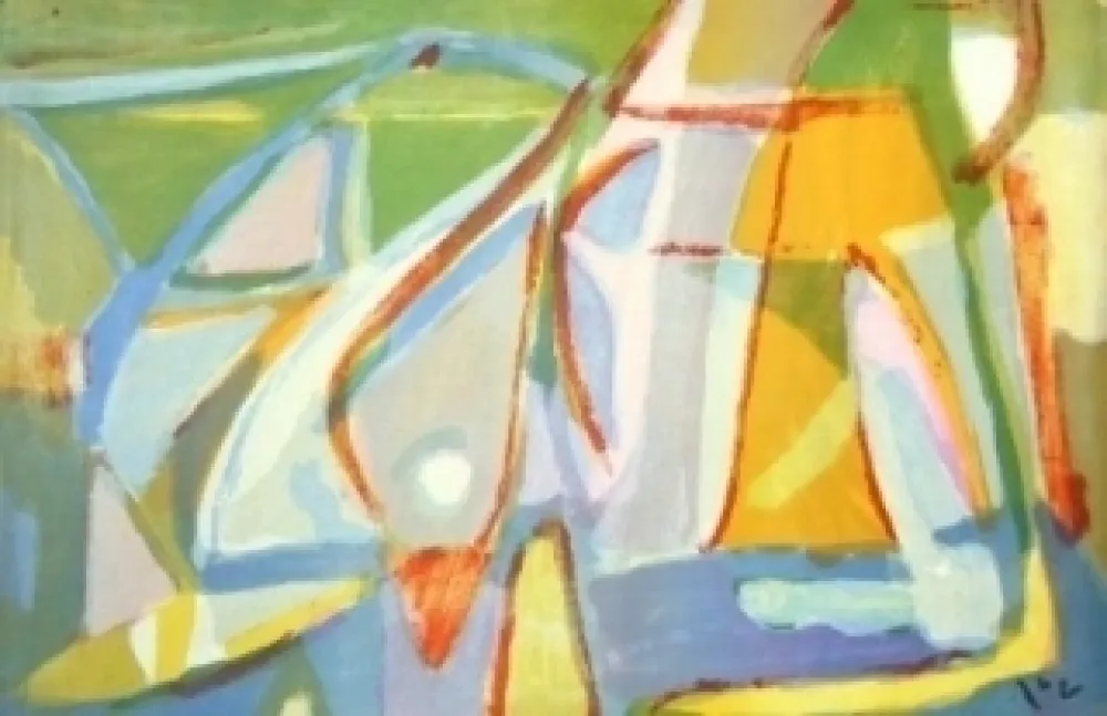 リトグラフ Van Velde - MP 395 - Element