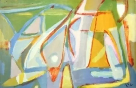 リトグラフ Van Velde - MP 395 - Element