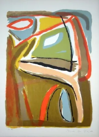 リトグラフ Van Velde - MP 44 - Soleil