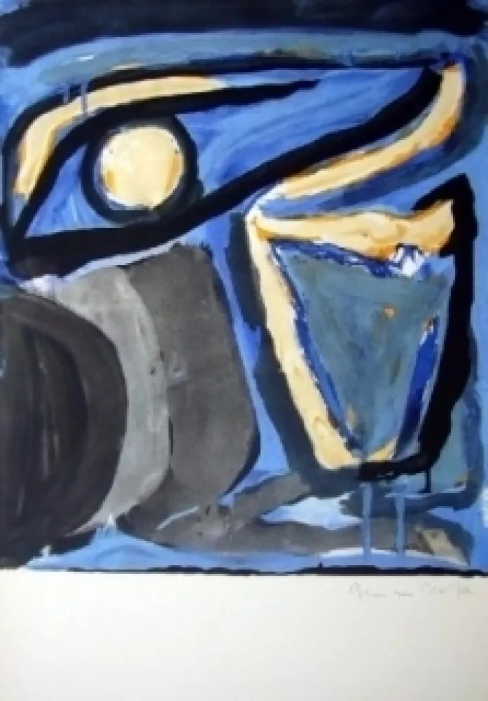 リトグラフ Van Velde - MP 65 - Musée national d'art moderne