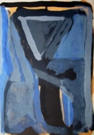 リトグラフ Van Velde - MP99 - pour l'Unique (Hölderlin)