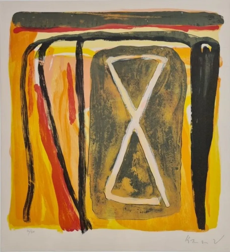 リトグラフ Van Velde - No title