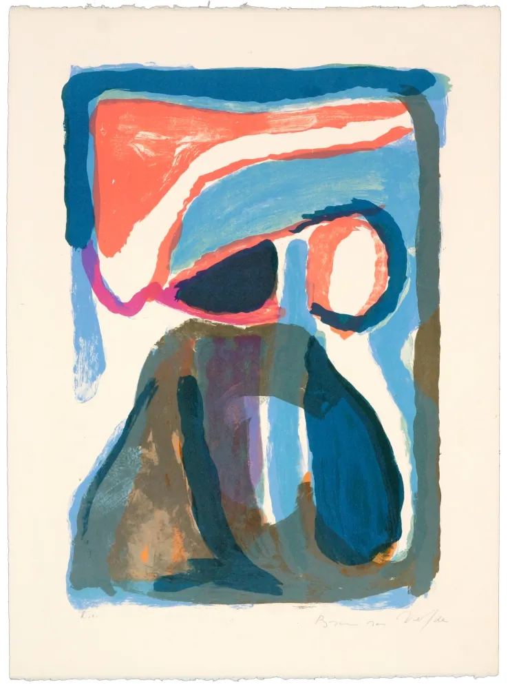 リトグラフ Van Velde - Nuit