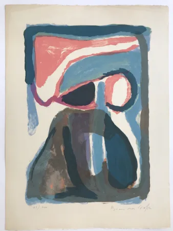 リトグラフ Van Velde - Nuit